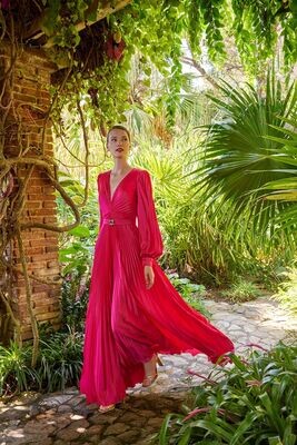 Carla Ruiz - Long Dress - Pink - 50556