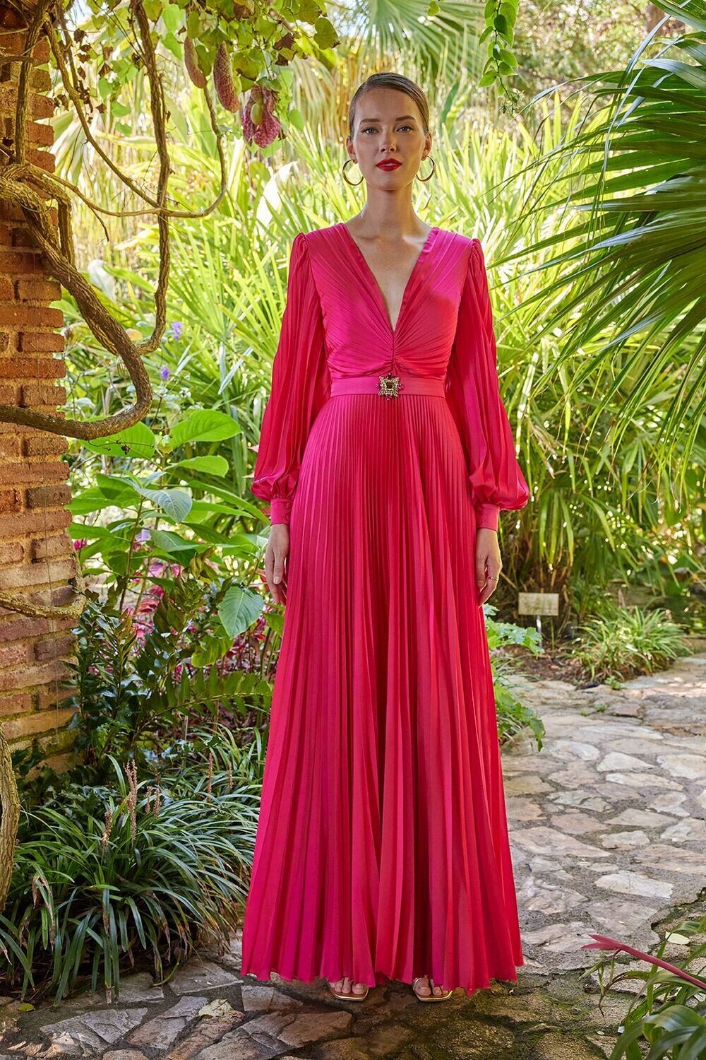 Fuchsia Dress Carla Ruiz Dress Carla Ruiz Fuchsia Mini Dress