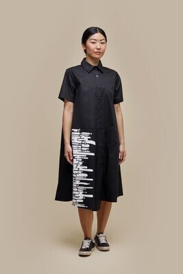 UCHUU - Shirt Dress - Black - CS24-007