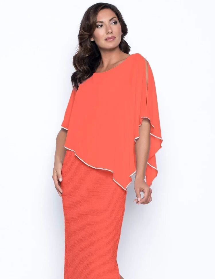 Frank Lyman Dress - 219203 - Feisty Coral, Size: 12