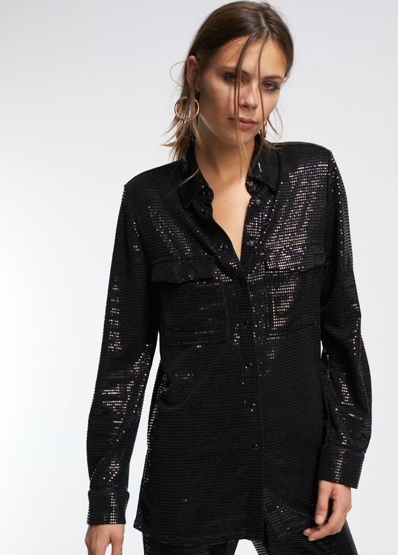 Lola Casademunt - Sequence Black Utility Pocket Shirt - LF2415023