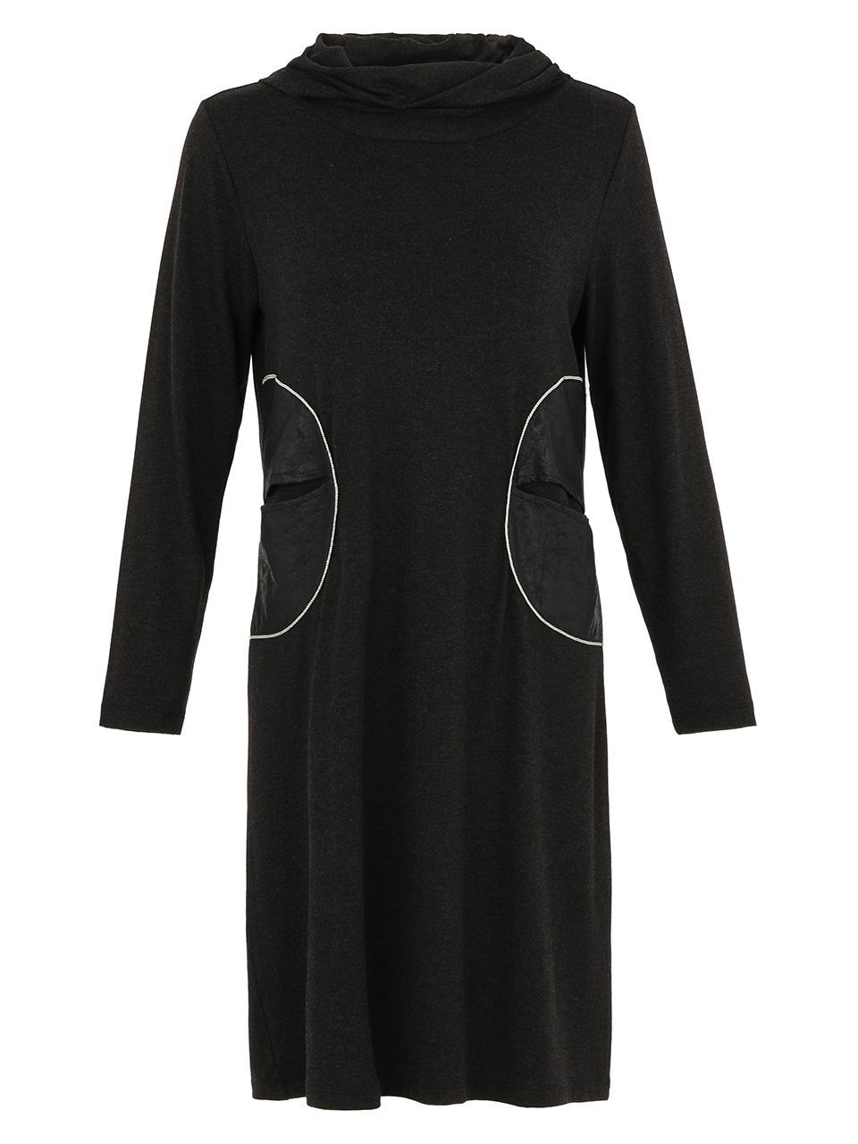 EverSassy - Charcoal Knitted Dress - 14754