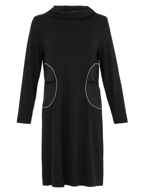 EverSassy - Charcoal Knitted Dress - 14754 EverSassy - Charcoal Knitted Dress - 14754