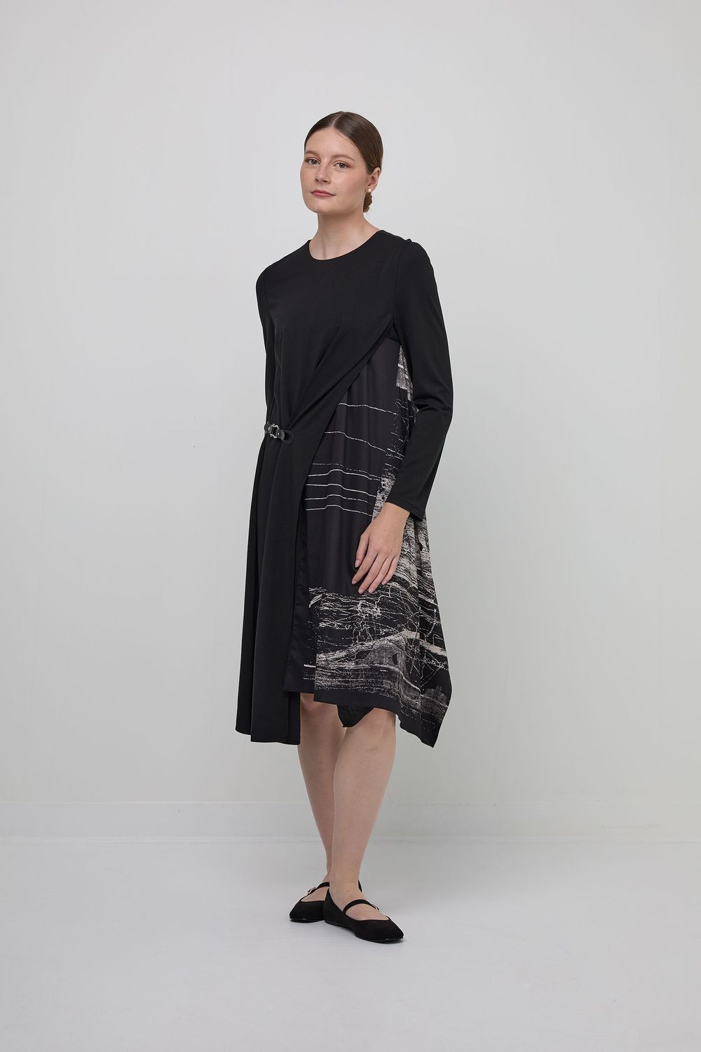 UCHUU - Layered Print Dress - CS24-029