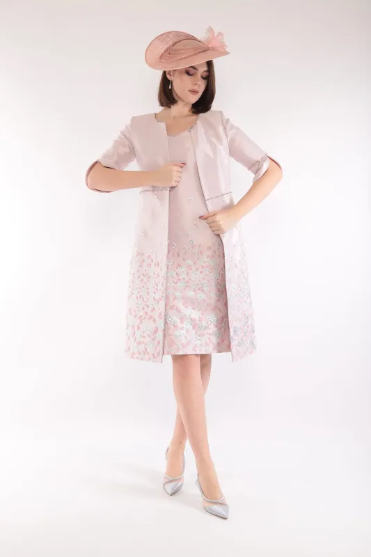 Lizabella Coart & Dress Set - Lilac/Pink - 7282 Lizabella Coart & Dress Set - Lilac/Pink - 7282