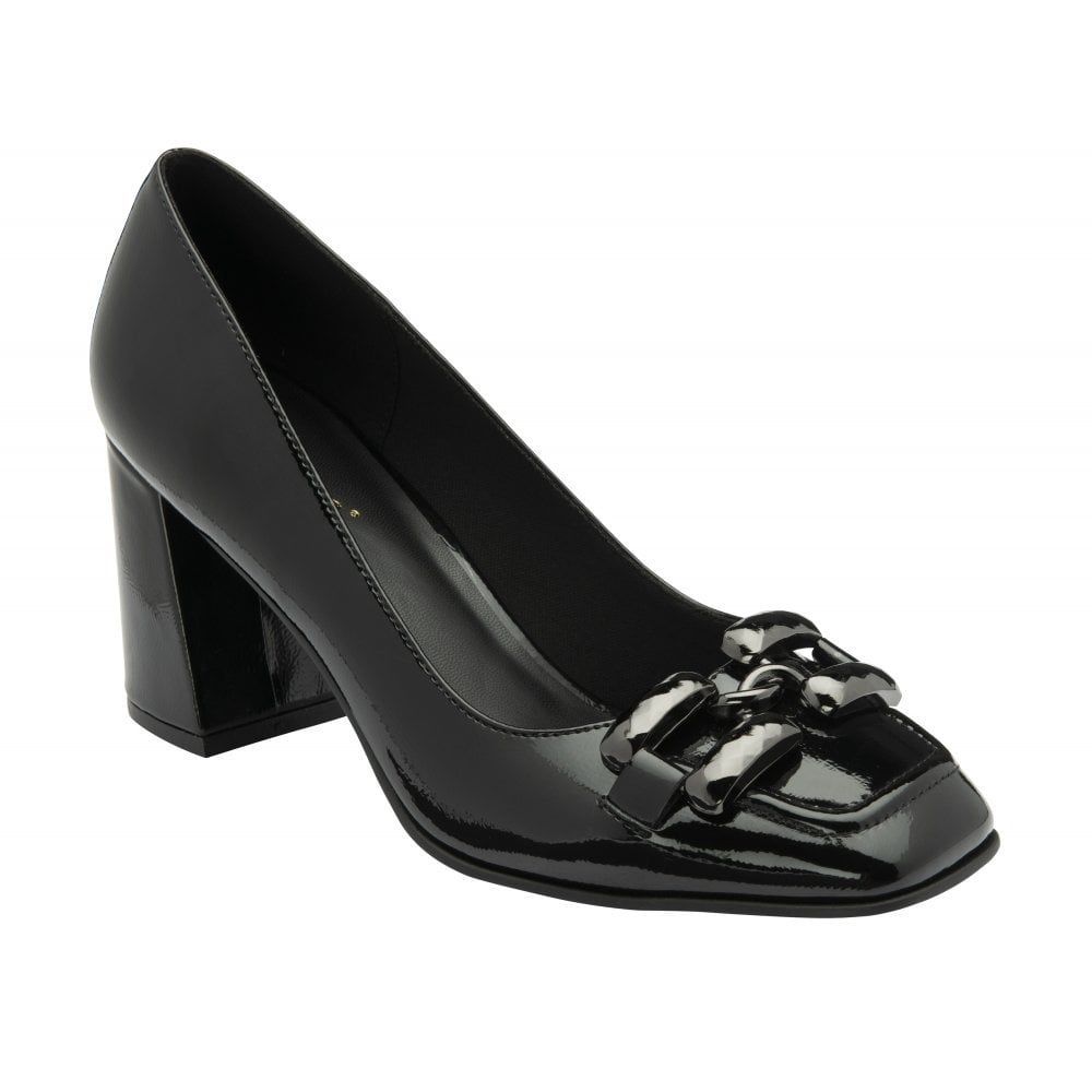 Lotus - Court Shoe - Luna - Black