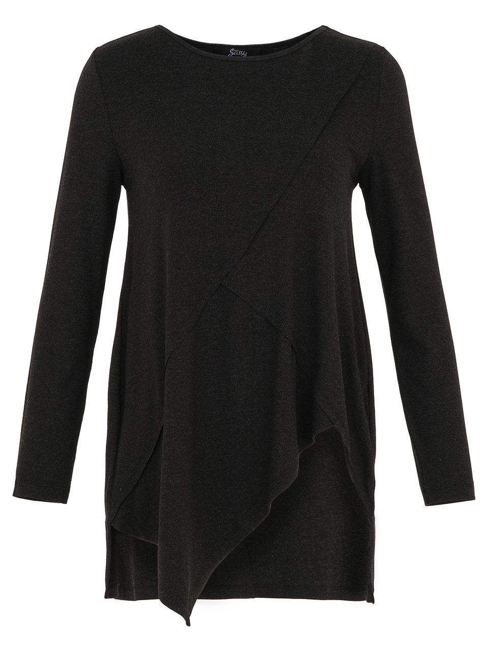 EverSassy - Tunic Top - Charcoal - 14753