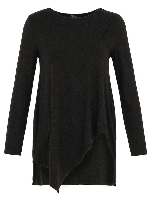 EverSassy - Tunic Top - Charcoal - 14753 EverSassy - Tunic Top - Charcoal - 14753