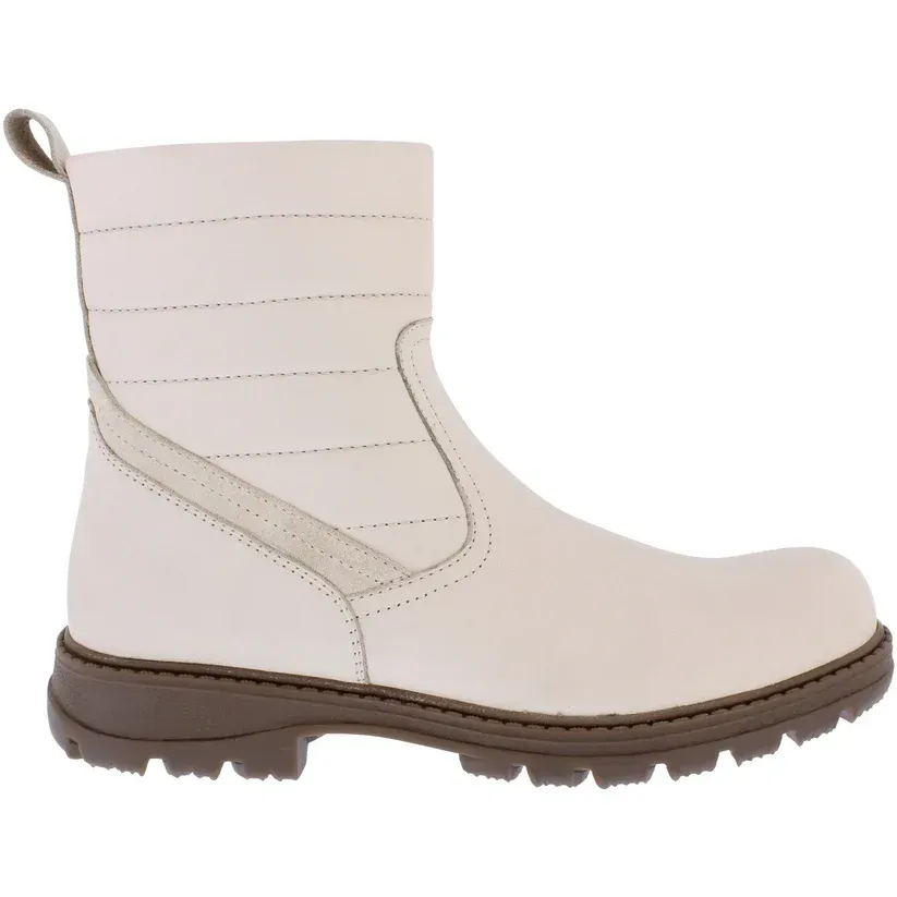 Adesso - Clover - Leather Boots - Winter White, Size: 3