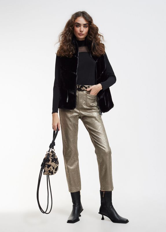 Lola Casademunt - Embossed Denims - Gold - LF2414022