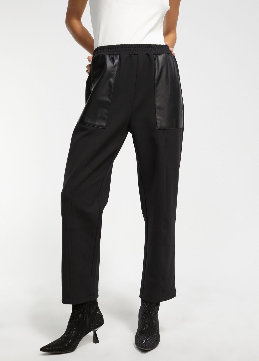 Lola Casademunt - Faux Leather Pocket Trouser - Black - LF2414009