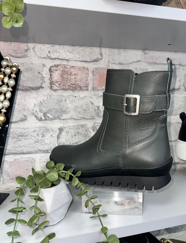 Adesso - Robin Leather Boots - Ash Adesso - Robin Leather Boots - Ash