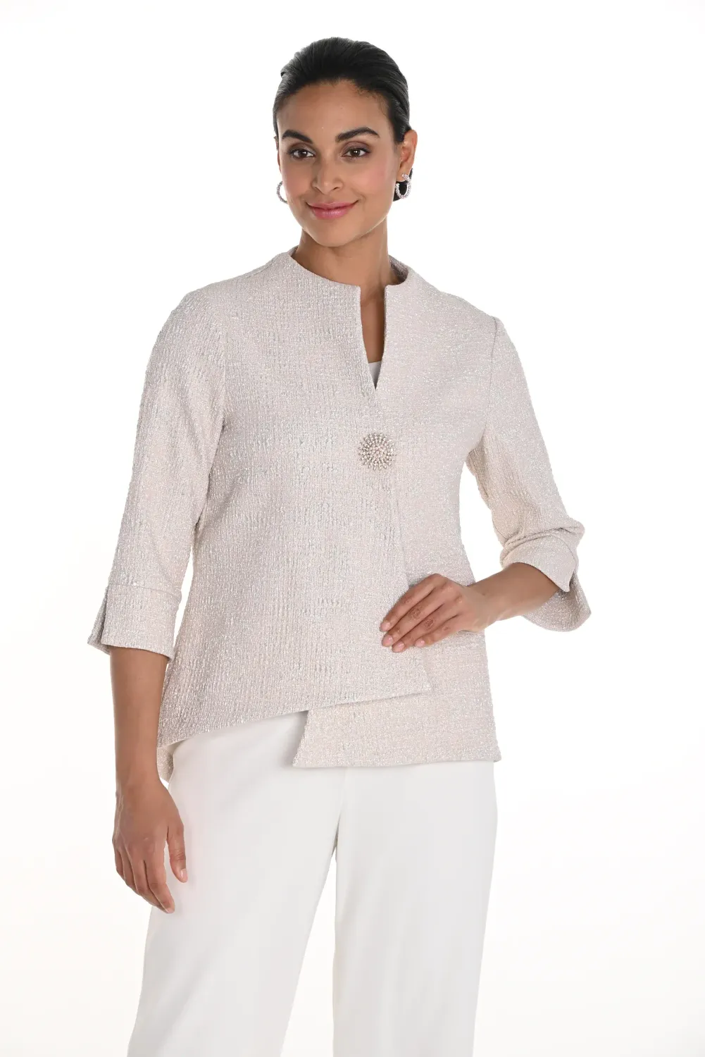 Frank Lyman pink/gold jacket 258185, Size: 10