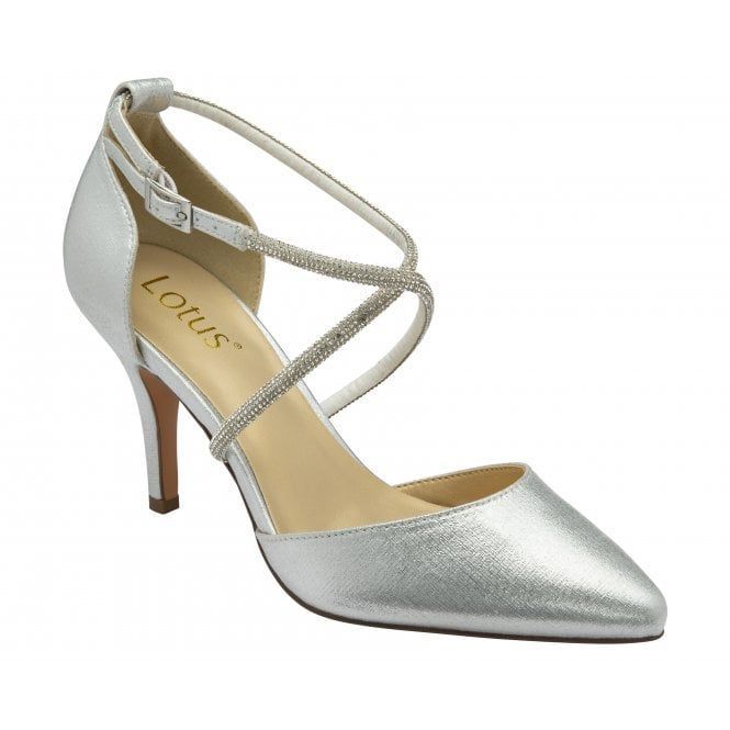 Lotus Shoe & Bag Set - Eliza - Silver