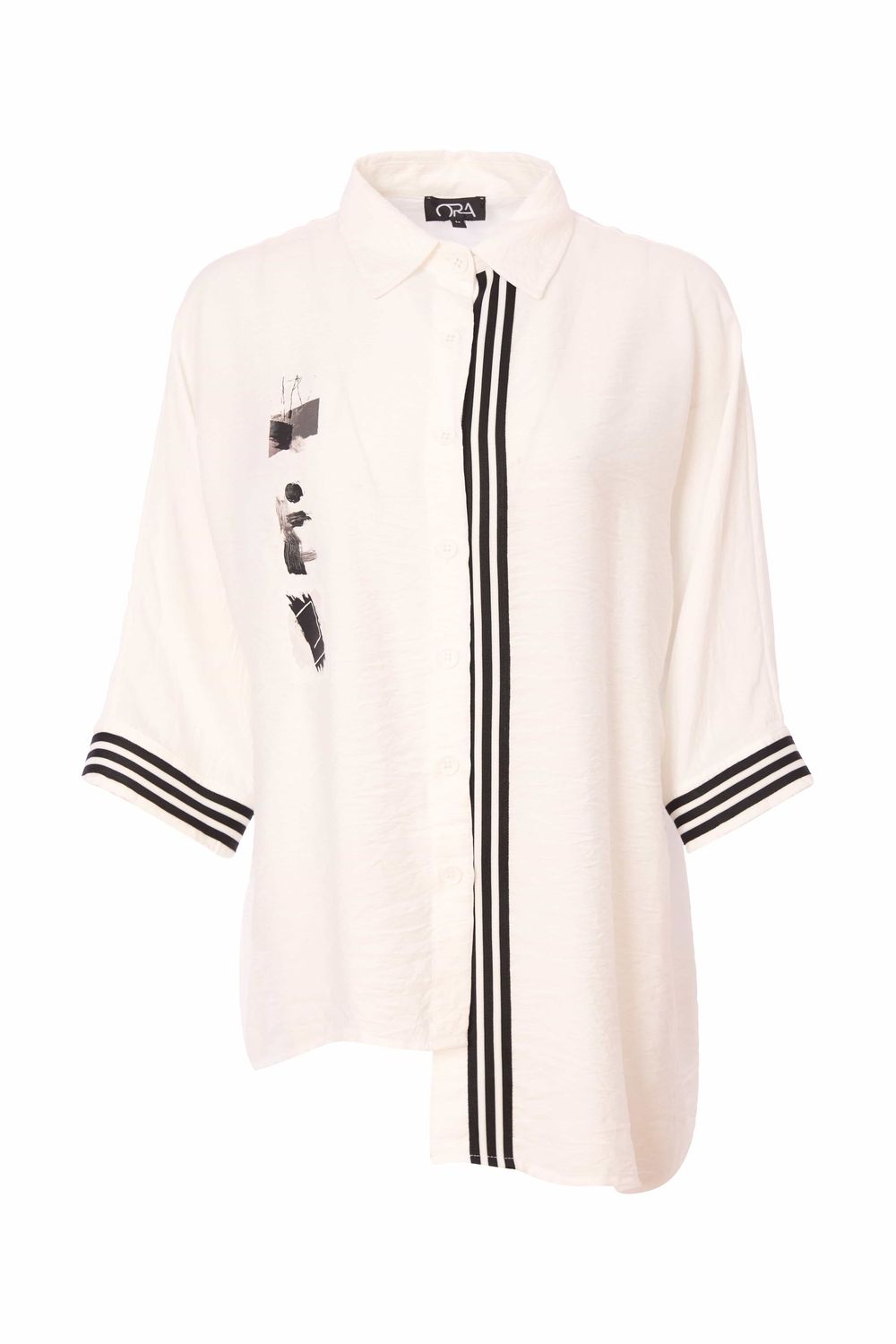 ORA - White Sports - Shirt - ORS25160