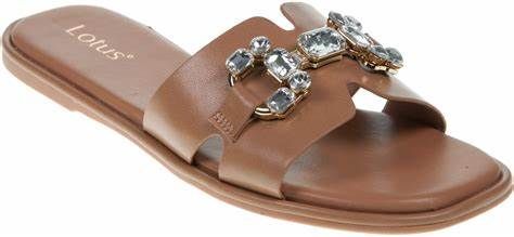 Lotus - Fano - Tan - Flat Sandals