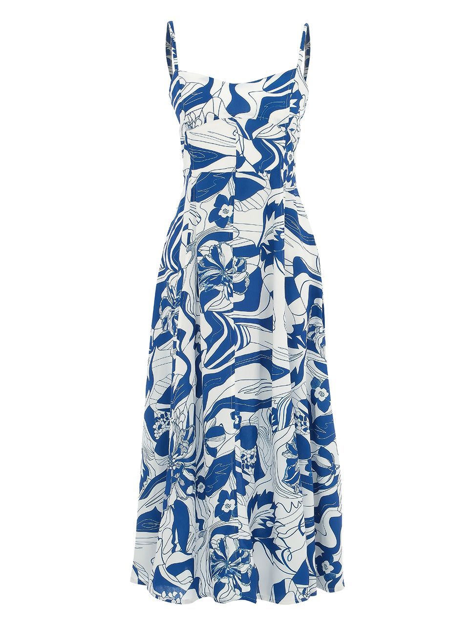 Dolcezza - Blue Lotus - Blue Print Dress - 25152
