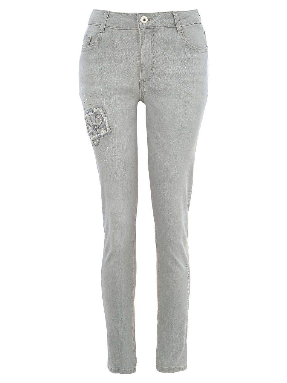 Dolcezza - Sylive Cloutier - Slim Fit Stone Wash Jeans - 25306