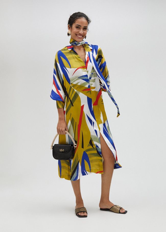 Lola Casademunt - Tropical Print Shirt Dress - LS2516025