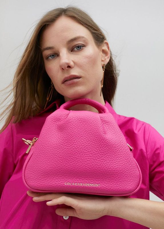 Lola Casademunt - Pink Braided Crossbody - LS2504070
