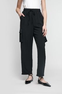 UCHUU - Cargo Trousers - Black - CS25-115