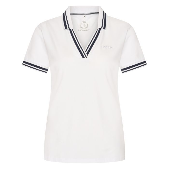 HV Society - HVSRiley - White/Navy Polo Shirt HV Society - HVSRiley - White/Navy Polo Shirt