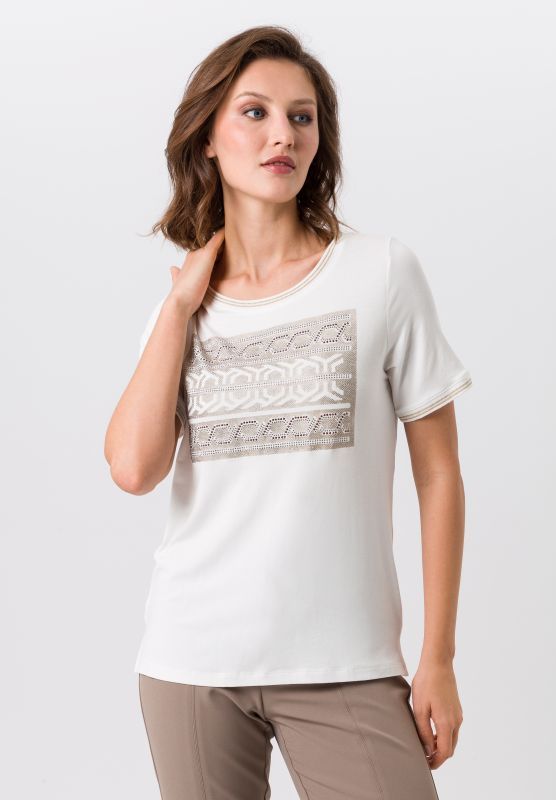 TUZZI - Print T-Shirt - Round Neck - 412.453