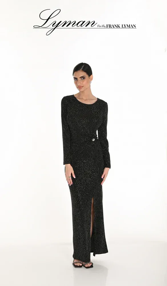 Frank Lyman - Long Evening Gown - 259260 - Black/Silver