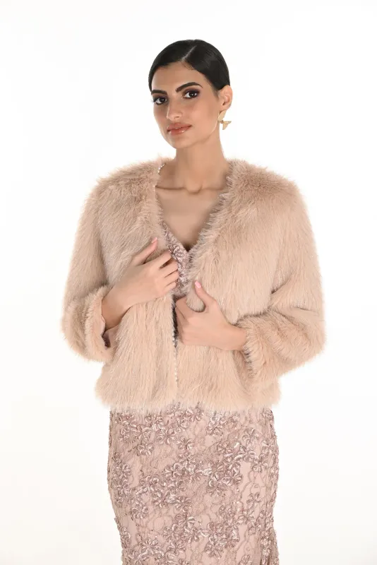 Frank Lyman - Faux Fur - Blush - 259730