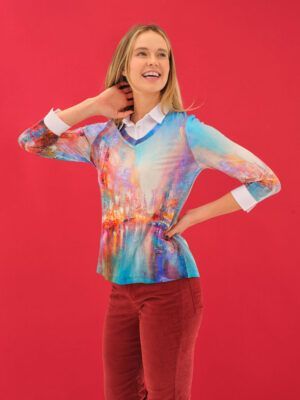 Dolcezza - The Blue City - Blouse - 75711