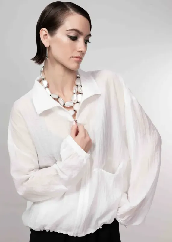 HAAKO blouson jacket white H1007