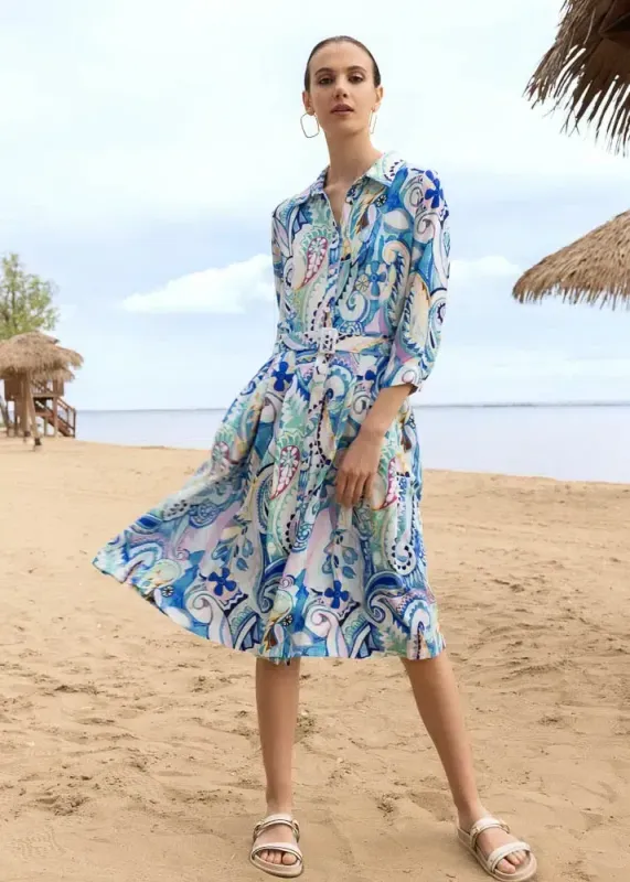 ALISON SHERI dress blue mix A47207