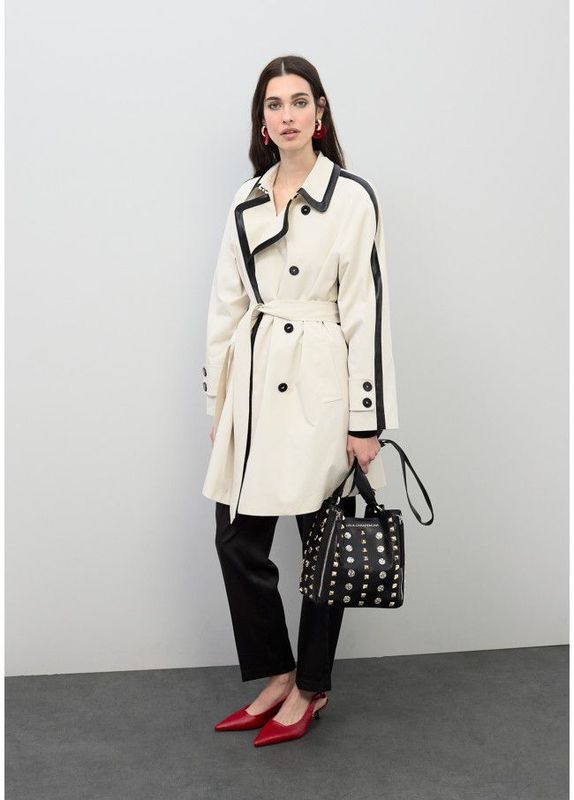 Lola Casademunt contyrast trench coat 01003