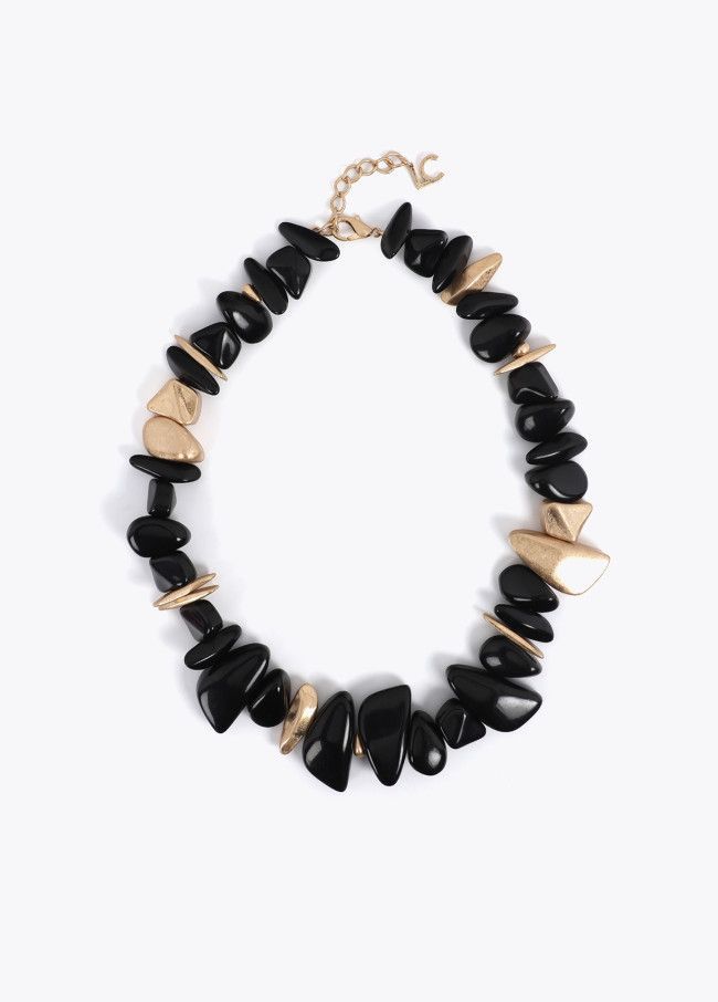 Lola Casademunt black/gold necklace
