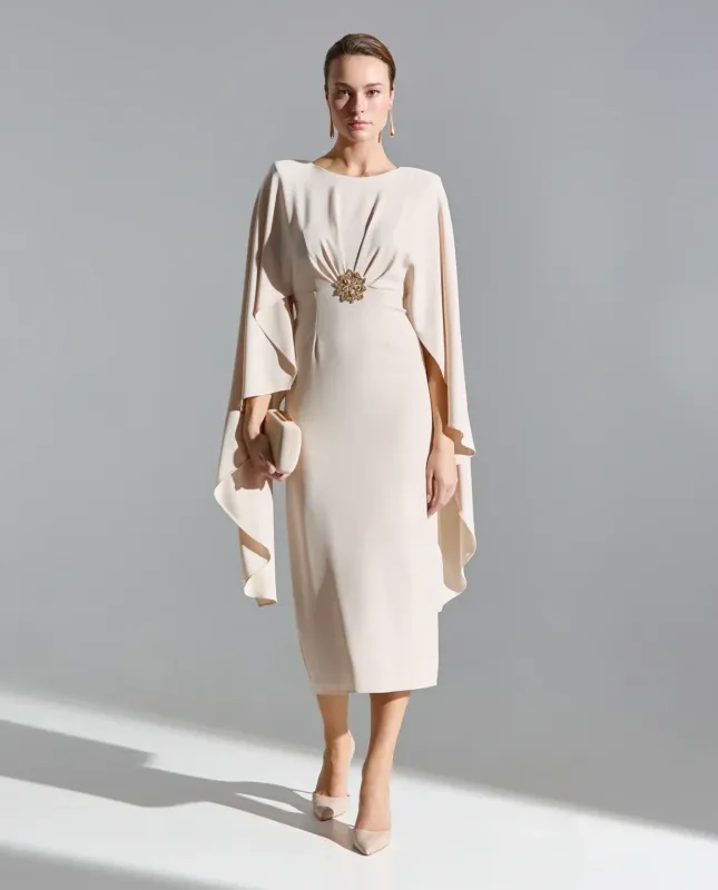 SONIA PENA Champagne dress 31260073A