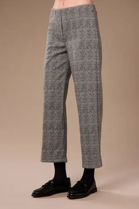 Peruzzi grey hounstooth trouser W26124