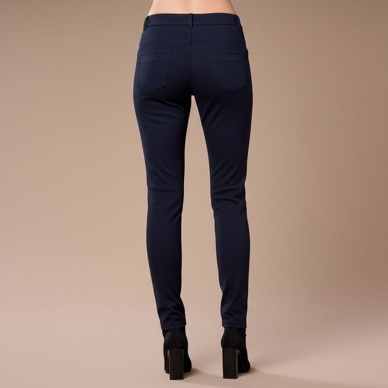 Peruzzi pleather trim Trouser Navy W26162L