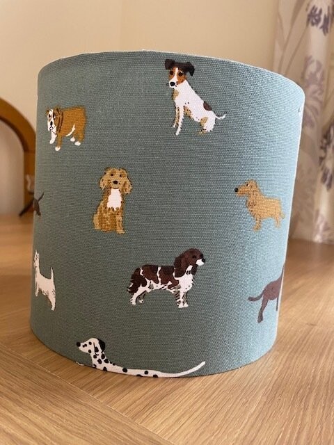 Sophie Allport "Fetch" Fabric - 20cms Lampshade