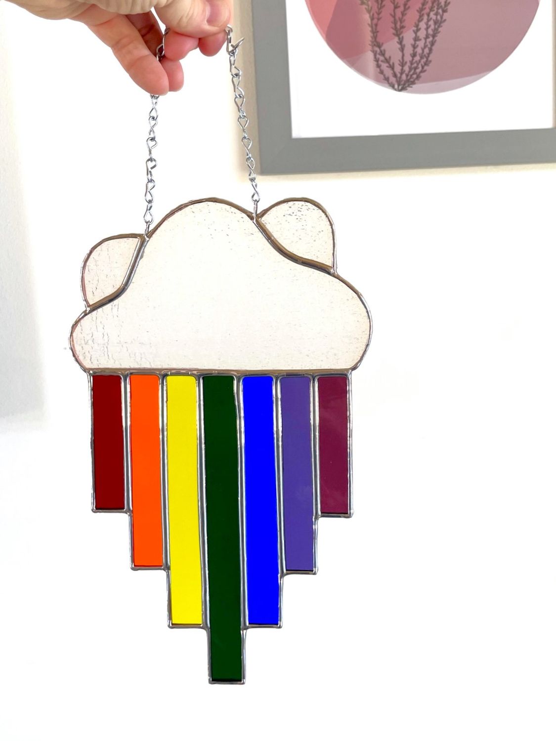 Cloud with Rainbow Stripes