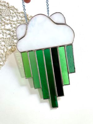 Cloud with Green Stripes