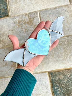 Iridescent Bat Wing Heart