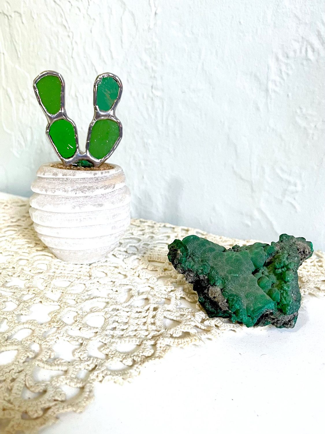 Mini Prickly Pear in Selenite