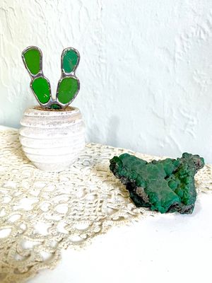 Mini Prickly Pear in Selenite