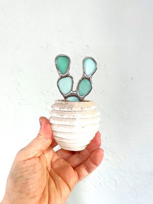 Mini Prickly Pear in Selenite