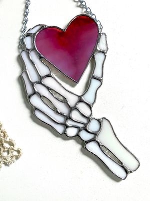 Skeleton Hand with Heart