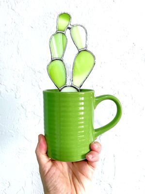 Lime and White Prickly Pear