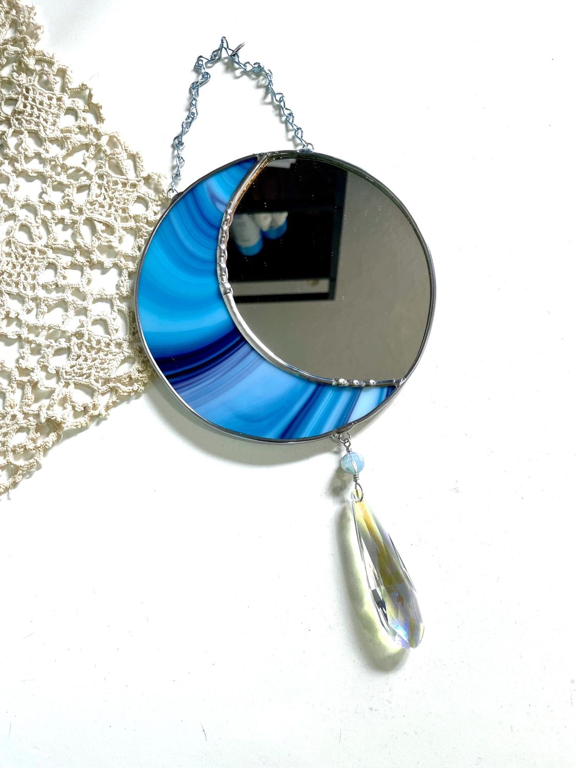 Moon - Blue Swirl