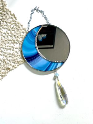 Moon - Blue Swirl