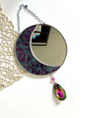 Moon - Teal and Purple