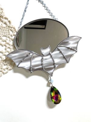 Grey and White Bat